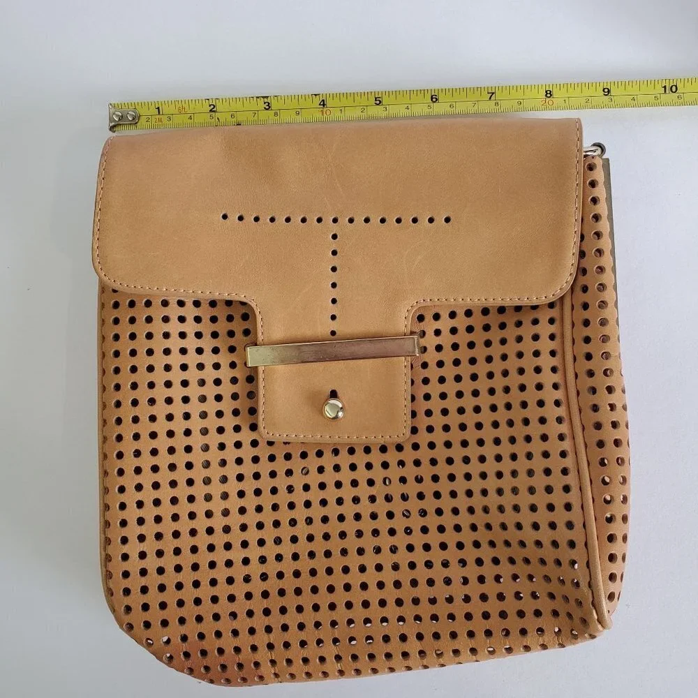 Ann Taylor Leather and Metal Cross Body Purse - Picture 4 of 10